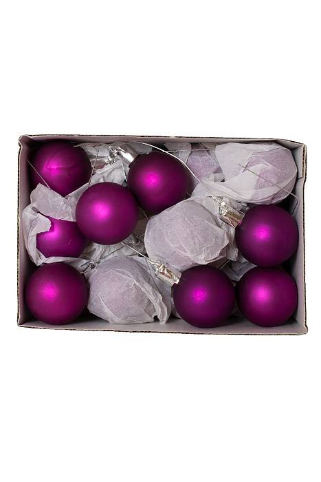 50mm Matte Glass Ball Purple Pkg/24