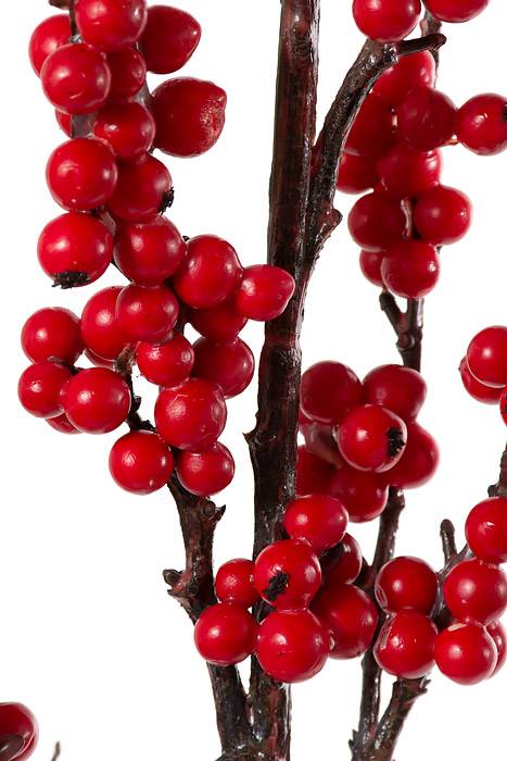 48" Winter Berry Cluster Spray Red