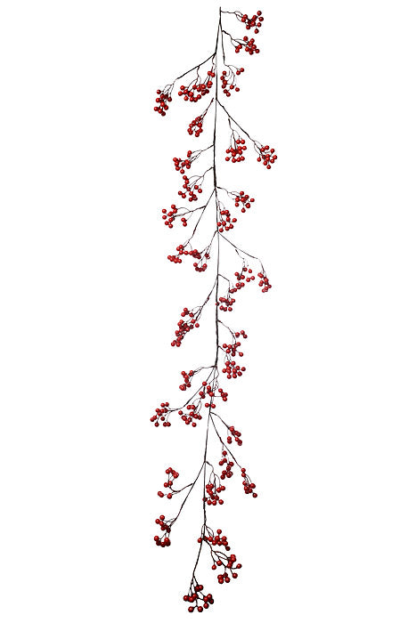 64" Water Proof Berry Garland Red