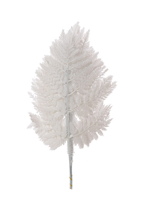 12" Leather Leaf White CS/144Pcs