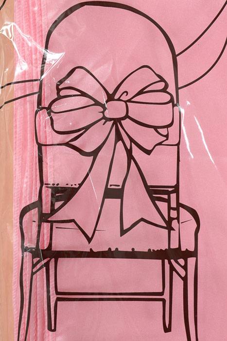 6" X 108" Satin Chair Bow Pink Pkg/6
