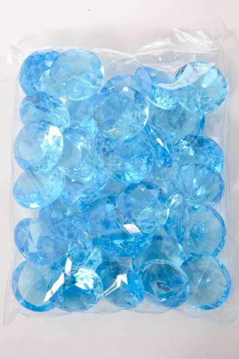 40mm Acrylic Diamond Light Blue Pkg/1lb