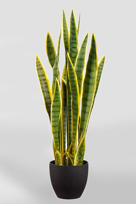 33" Artificial Sansevieria Plant In Pot Variegated