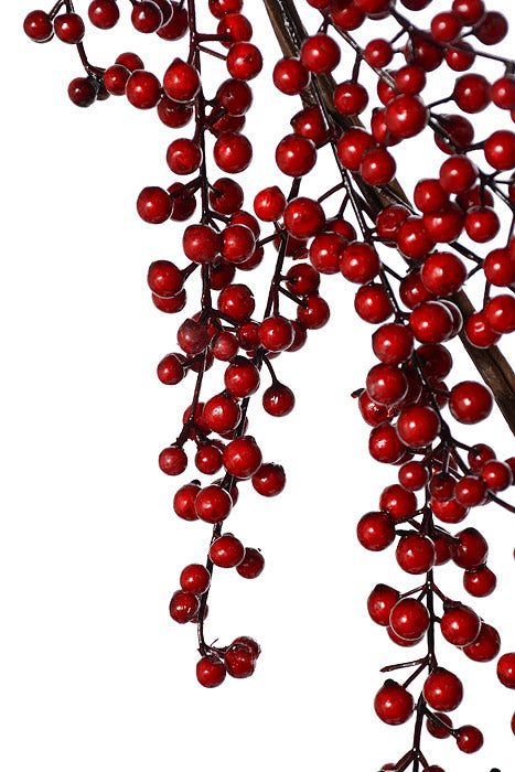 5Ft Water Resistant Berry Garland Red
