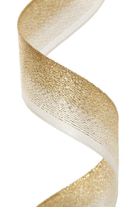 7/8" X 10yds Escape Ribbon Gold