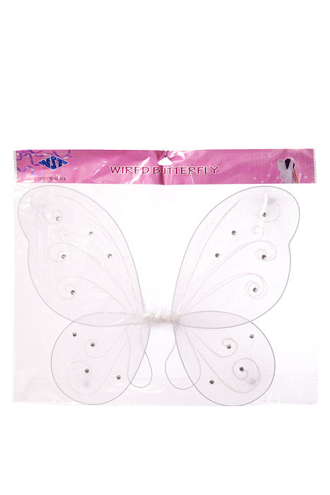 22" X 15" Butterfly White