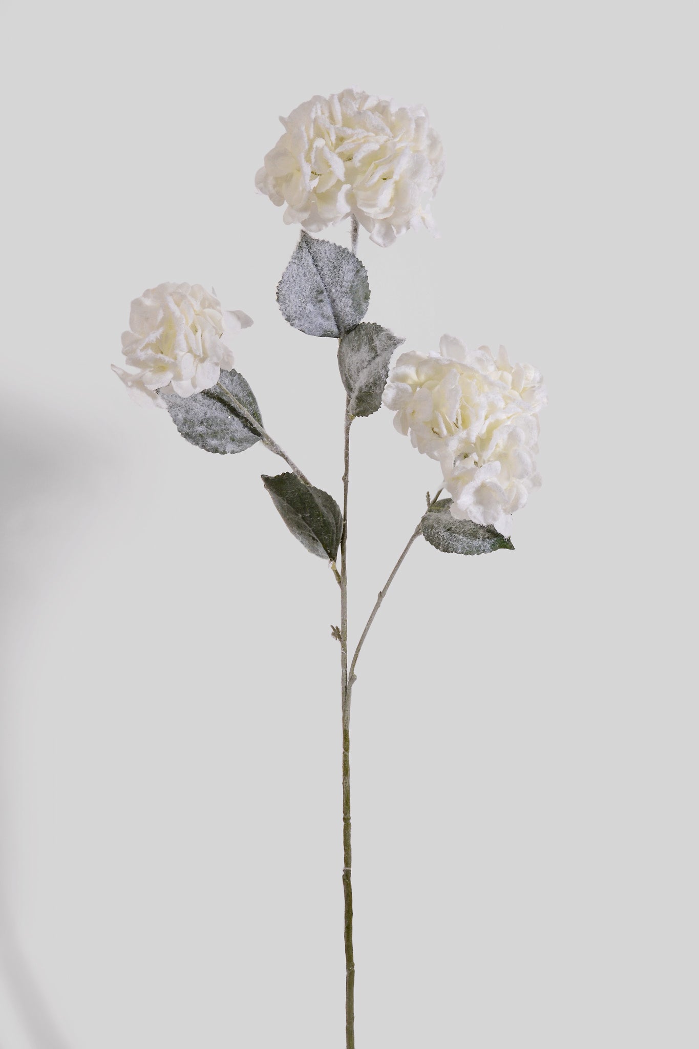 33" Snowed Hydrangea Spray White