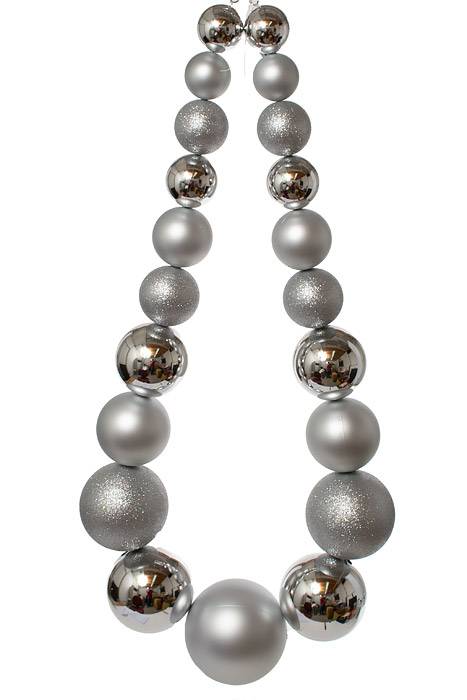 73" Necklace Garland Silver