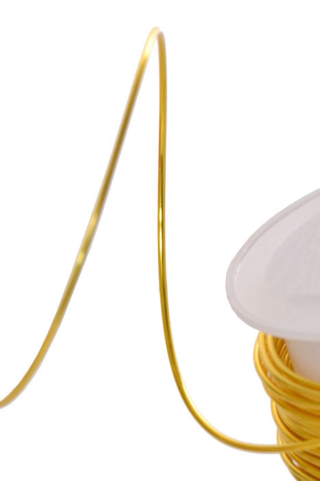 10Yds x 1Mm Metallic Wire Gold