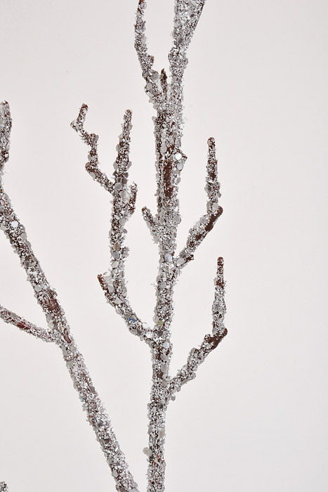 33" Snowy Twig Stem Brown