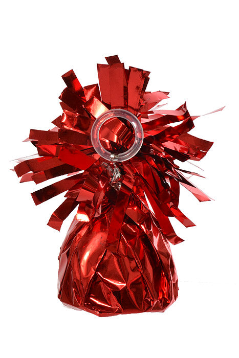 5" Metallic Balloon Weight Red Pkg/12