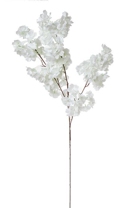 39.5" Silk Cherry Blossom Spray White