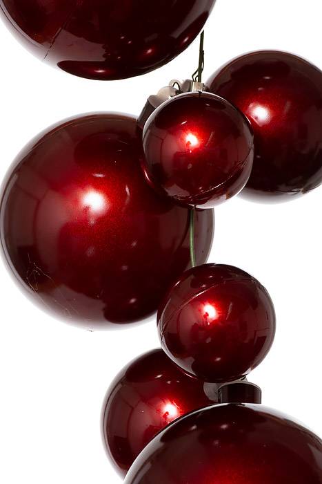 6ft Ball Garland Burgundy