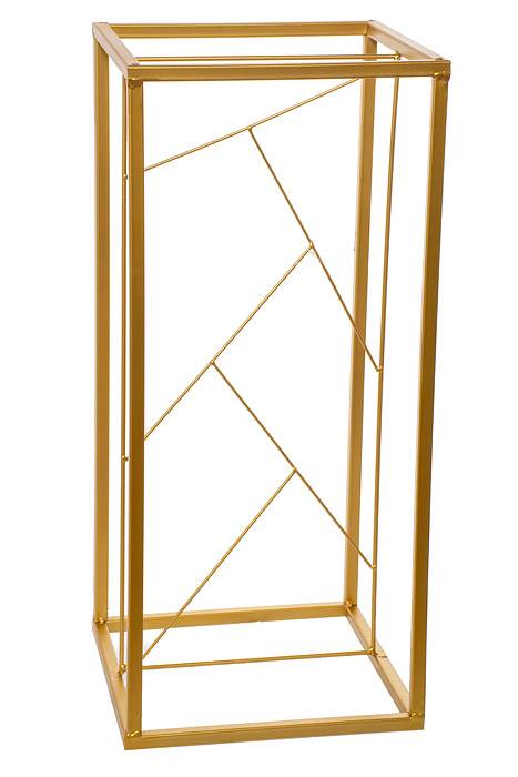 23.75" Square Metal Stand Gold