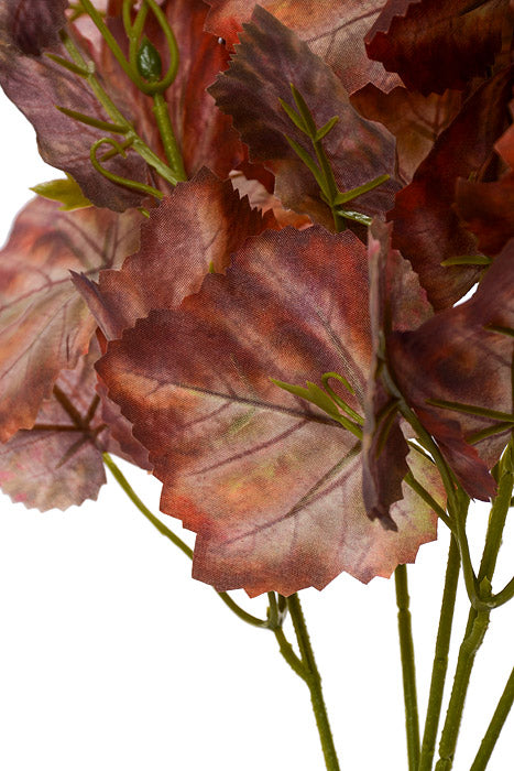 17.75" Autumn Cissus Ivy Bush Brown/Orange