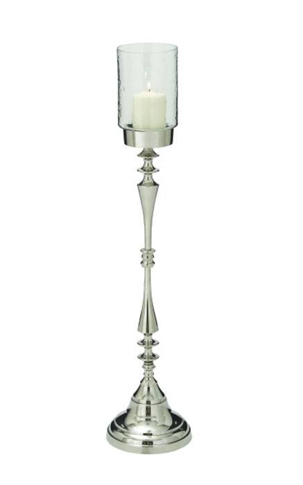 37" X 8"aluminum Glass Candle Holder
