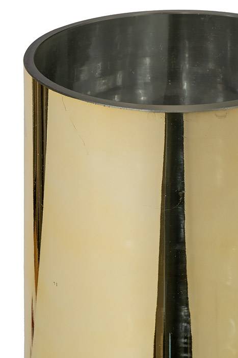 5" X 8" Cylinder Glass Vase Gold