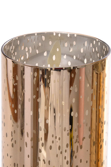 5"/6"/7" Mercury Glass Candle Mercury Gold