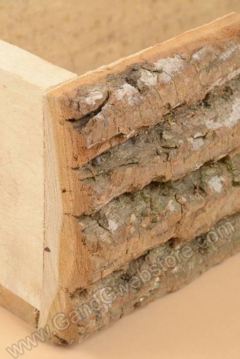 18" X 7.5" Log Box Natural