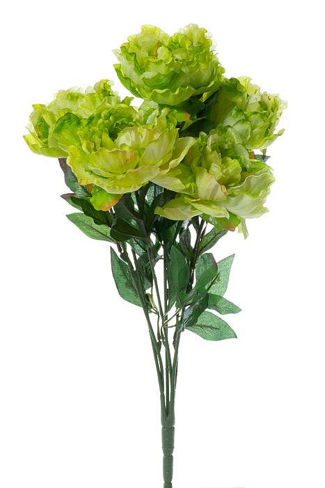 22" Silk Peony Bush Green