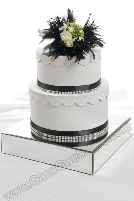 18" X 18" X 4" Glass Mirror Stand Box