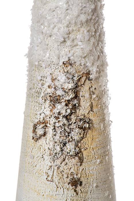 28.75" Plastic Snow Birch Bark Cone Tree Na/fr