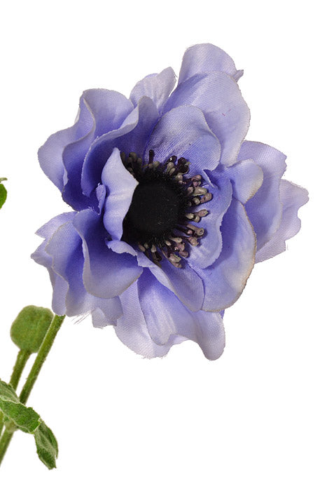 26" Silk Anemone Spray Helio