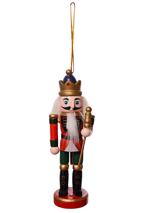 5.5" Mix Wooden Nutcracker Ornament Red/Green/Blue Pkg/6