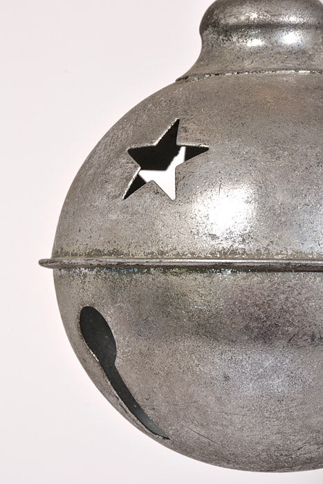 8" Jingle Bell Ornament Silver