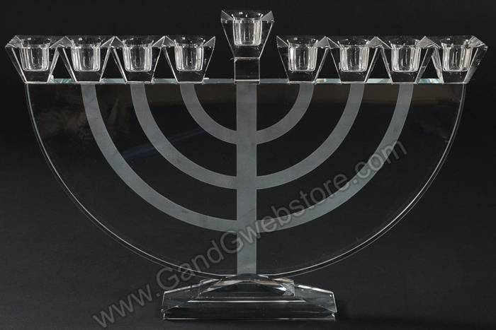 14.5" X 10" Crystal 9-lite Candle Holder Clear