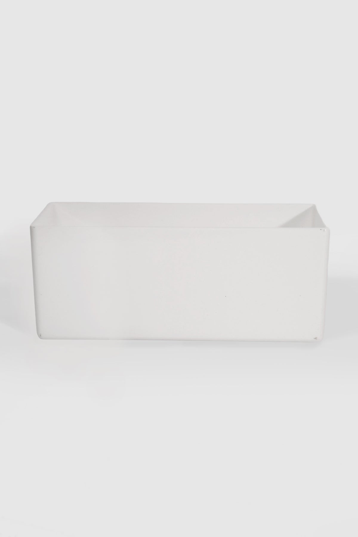 4.5" X 10" X 4" Rectangular Vase White