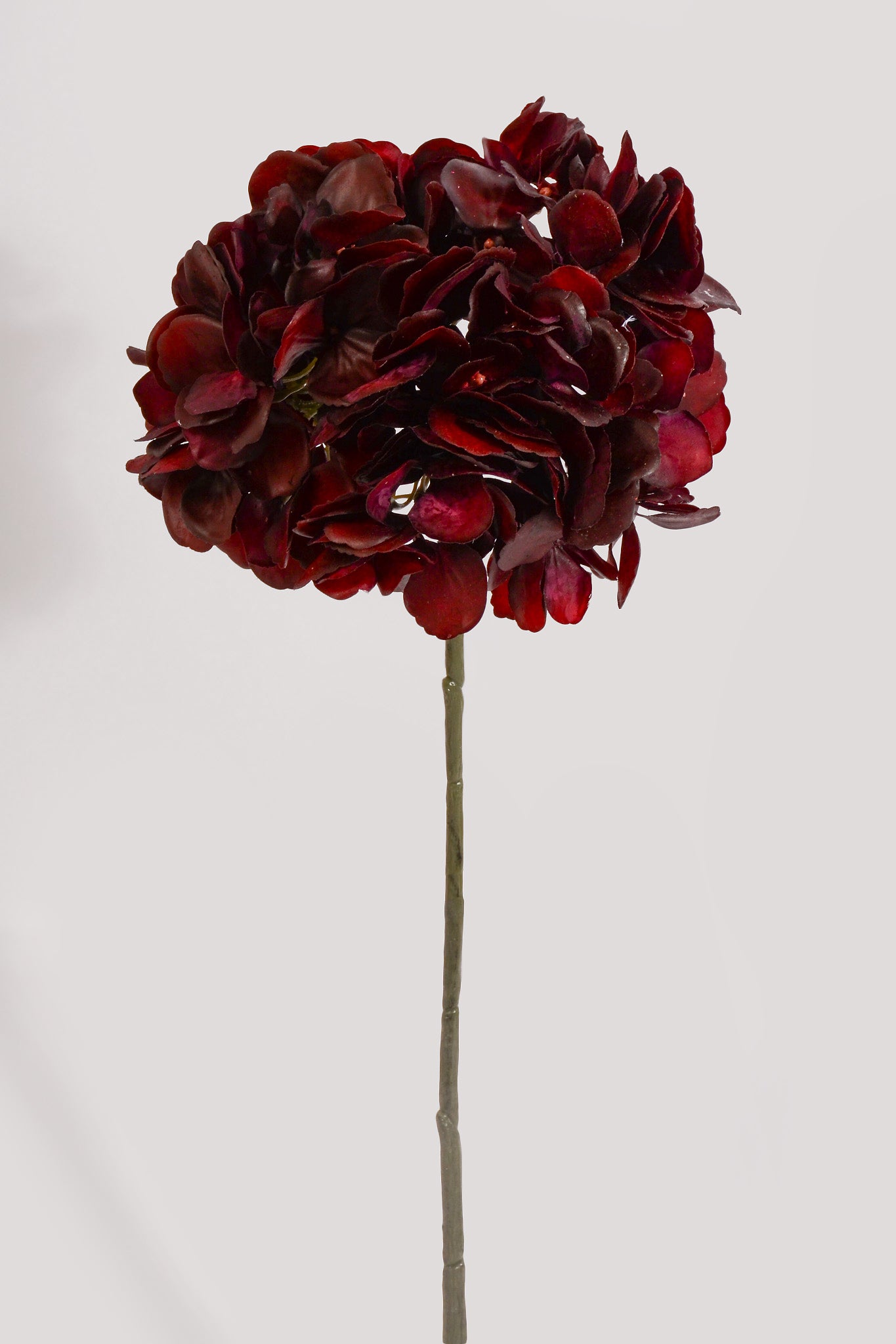 18.5" Real Touch Hydrangea Spray Burgundy