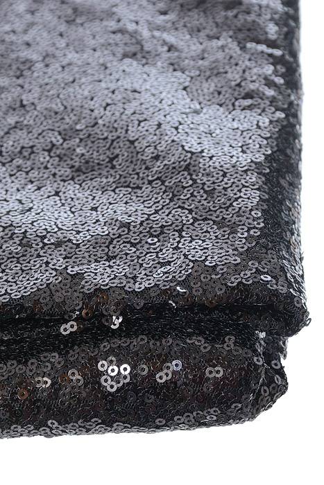 60" X 5yds Sequin Netting Black