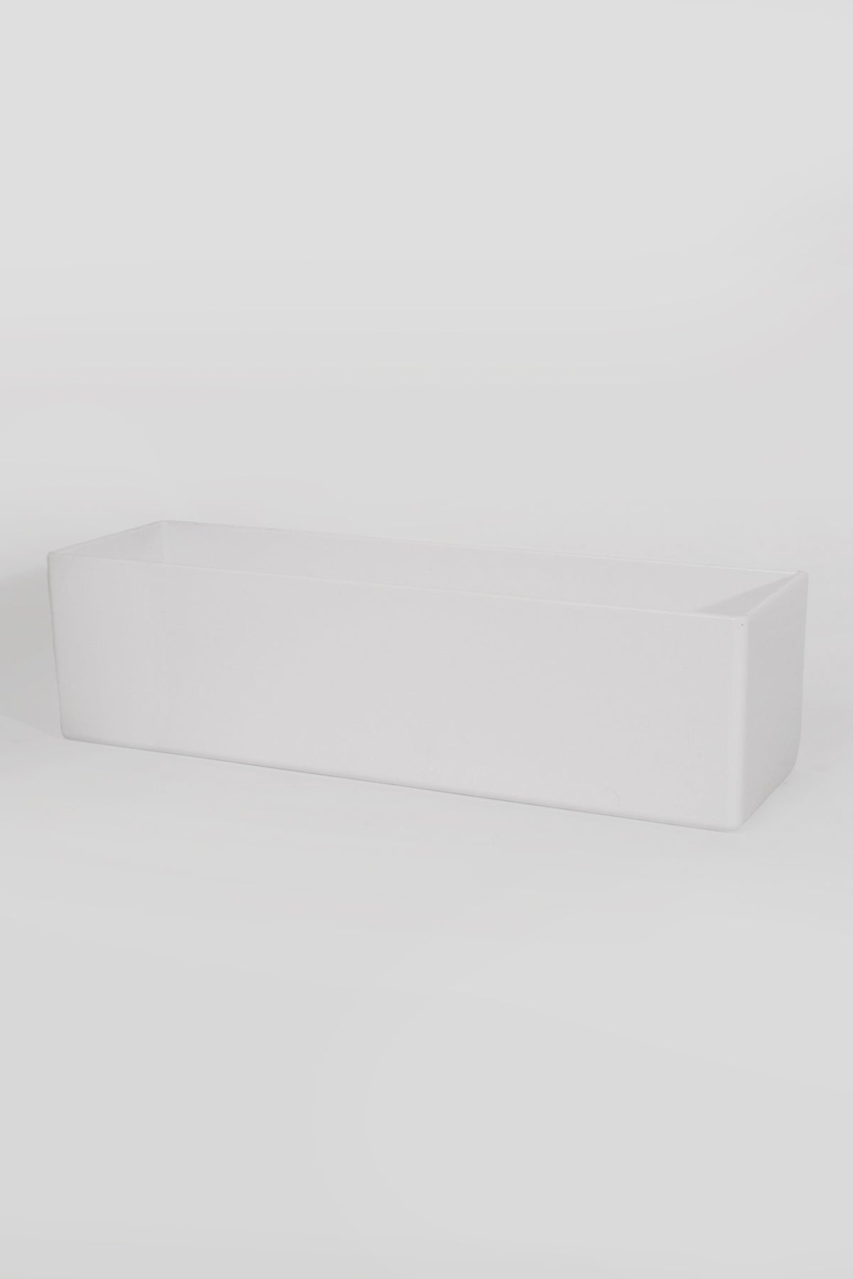 4.5" X 15" X 4" Rectangular Vases White