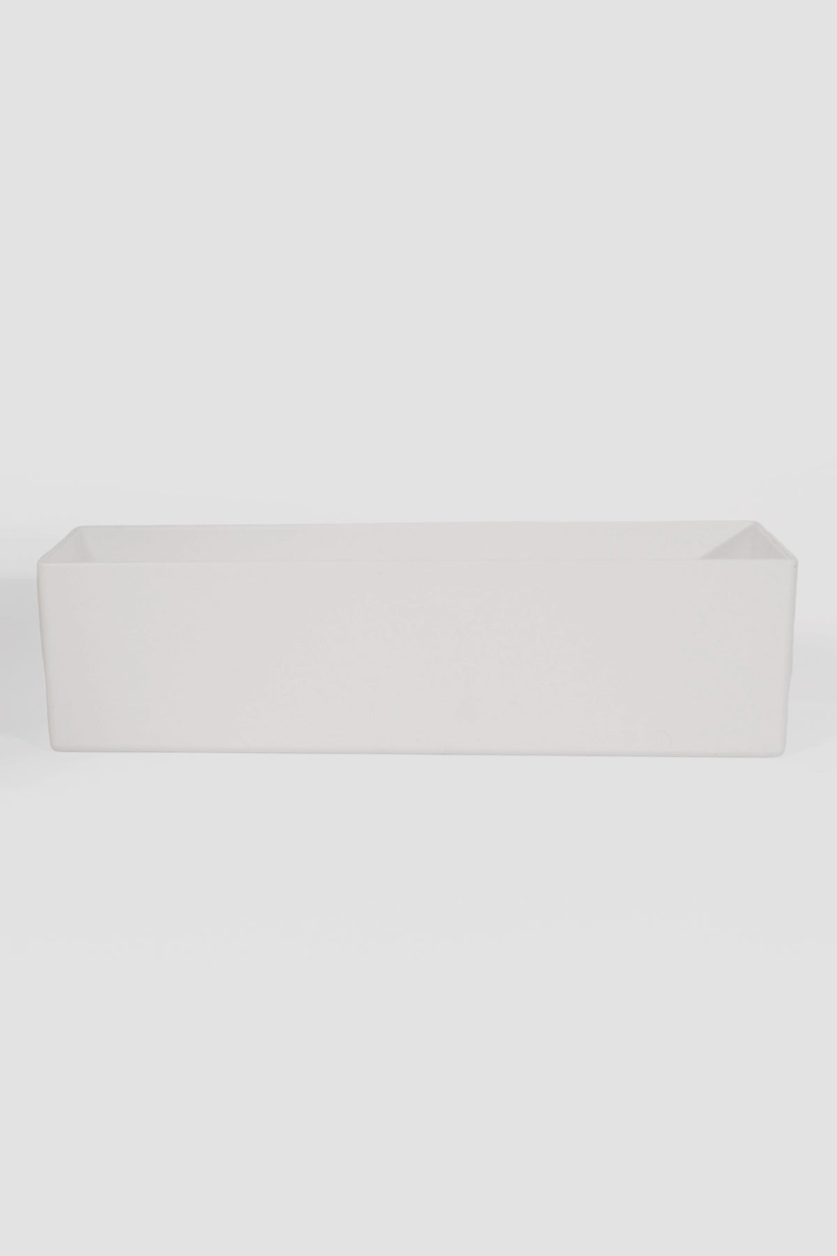 4.5" X 15" X 4" Rectangular Vases White