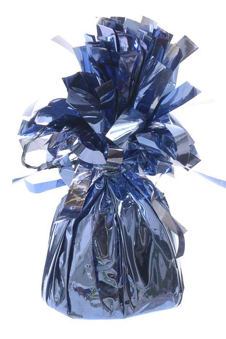 4" X 2.5" Metallic Balloon Weight Royal Blue Pkg/12