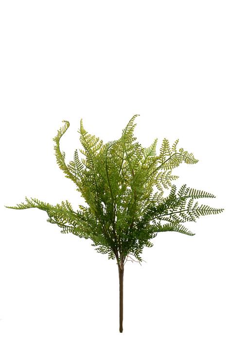 17" Leather Leaf Bush Green