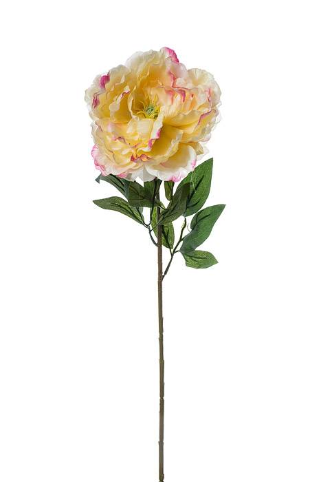 31" Silk Peony Spray Yellow