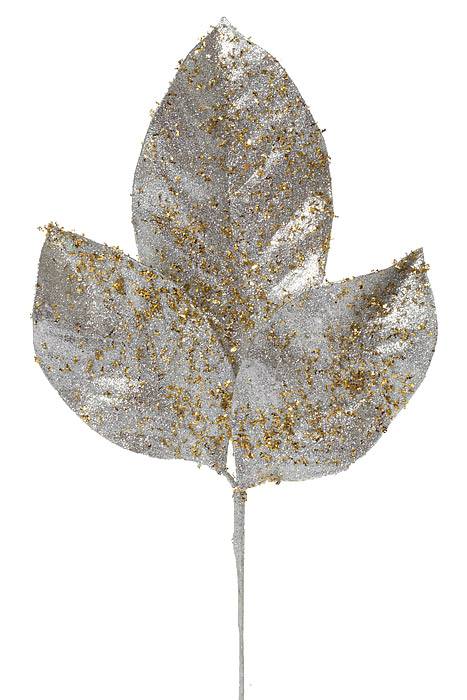 17" Magnolia Spray (Gold/Silver) Pkg/3