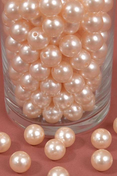14mm Abs Pearl Beads Champagne Pkg(500g)