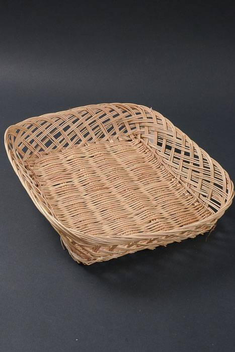 16.5" X 13.5" X 3.5" Rectangular Willow Tray Natural