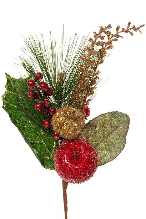 15" Beaded Pomegranate/apple/berry Pick Rdgg