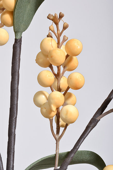 38" Cluster Berry Spray Cream