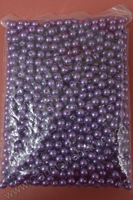 8mm Abs Pearl Beads Purple Pkg(500g)