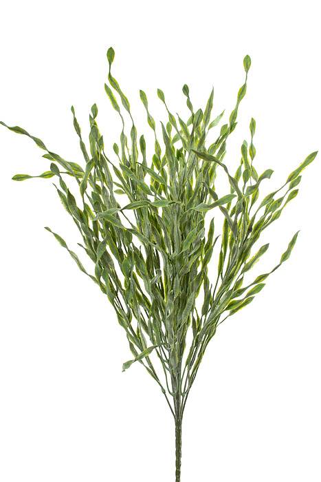 23.5" Spiral Grass Bush Green