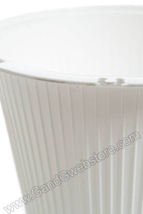 8.25" X 7" Plastic White Basket