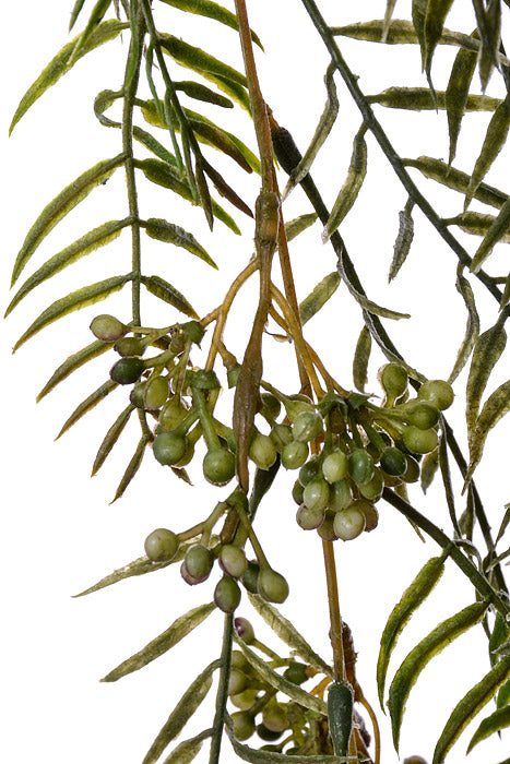 31" Plastic Pepper Berry Hanging Vine Green