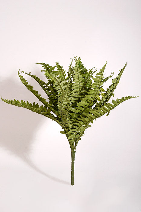 19" Artificial Boston Fern Green
