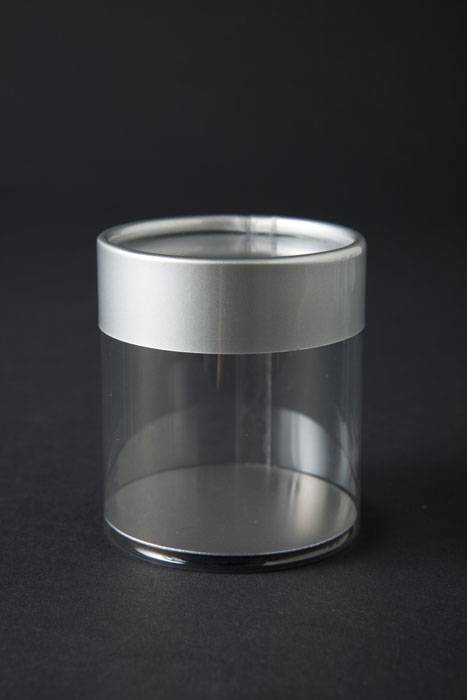 2" X 2" Silver Cylinder Box Pkg/6