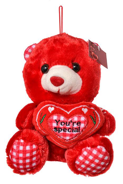 9" Valentine Day Bear Red